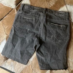 Jet x Hot Topic Lightning bolt cutoffs